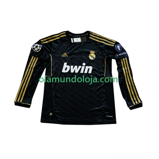 Camisola Real Madrid Cristiano Ronaldo 7 -2012 Homem Equipamento Segundo 2011 Manga Comprida